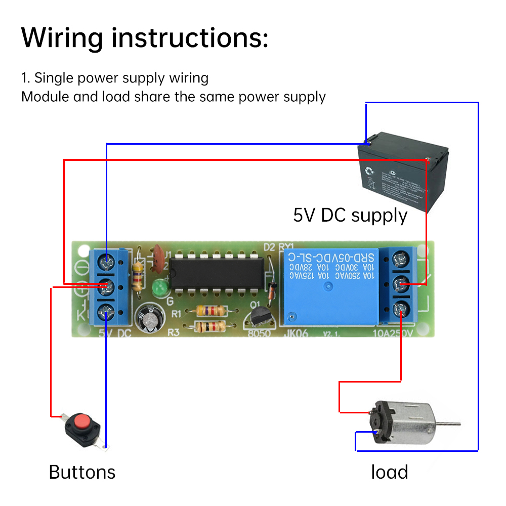 Shelly Relay Module - DC 5V Modul Relai Kait Flip-Flop