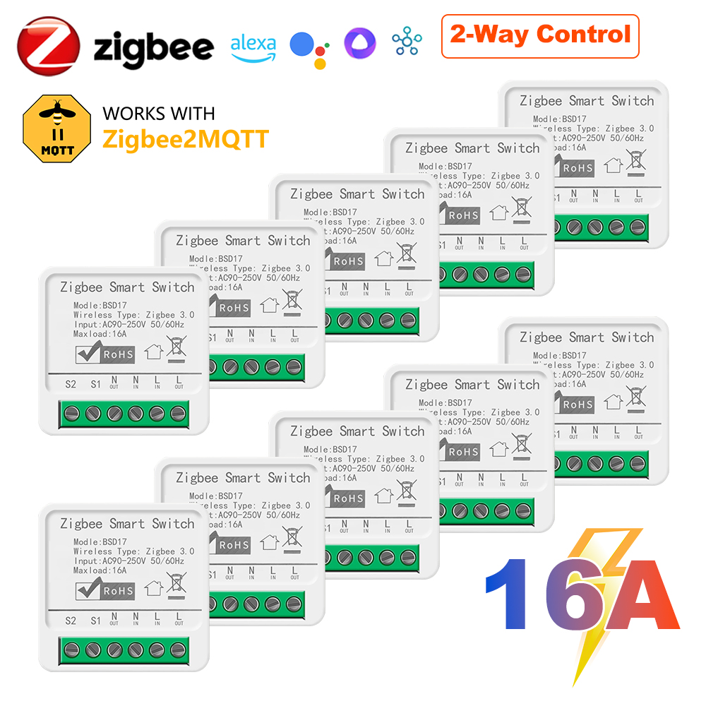 Smart Home Automation Diy - Sakelar Lampu Pintar 16A ZigBee3.0, Pemutus