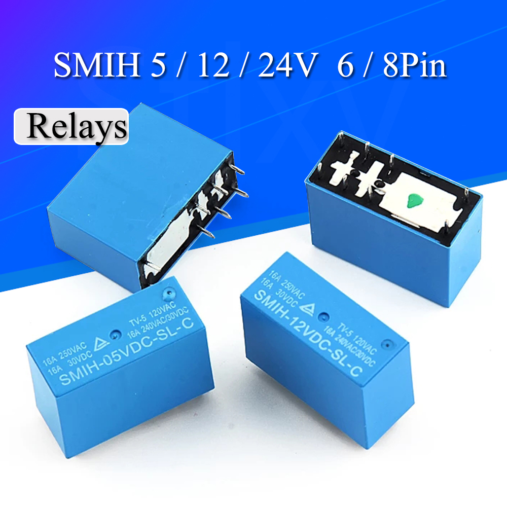 Shelly Relay Module - 2-20 Buah 5V 12V 24V SMIH-05VDC-SL-C