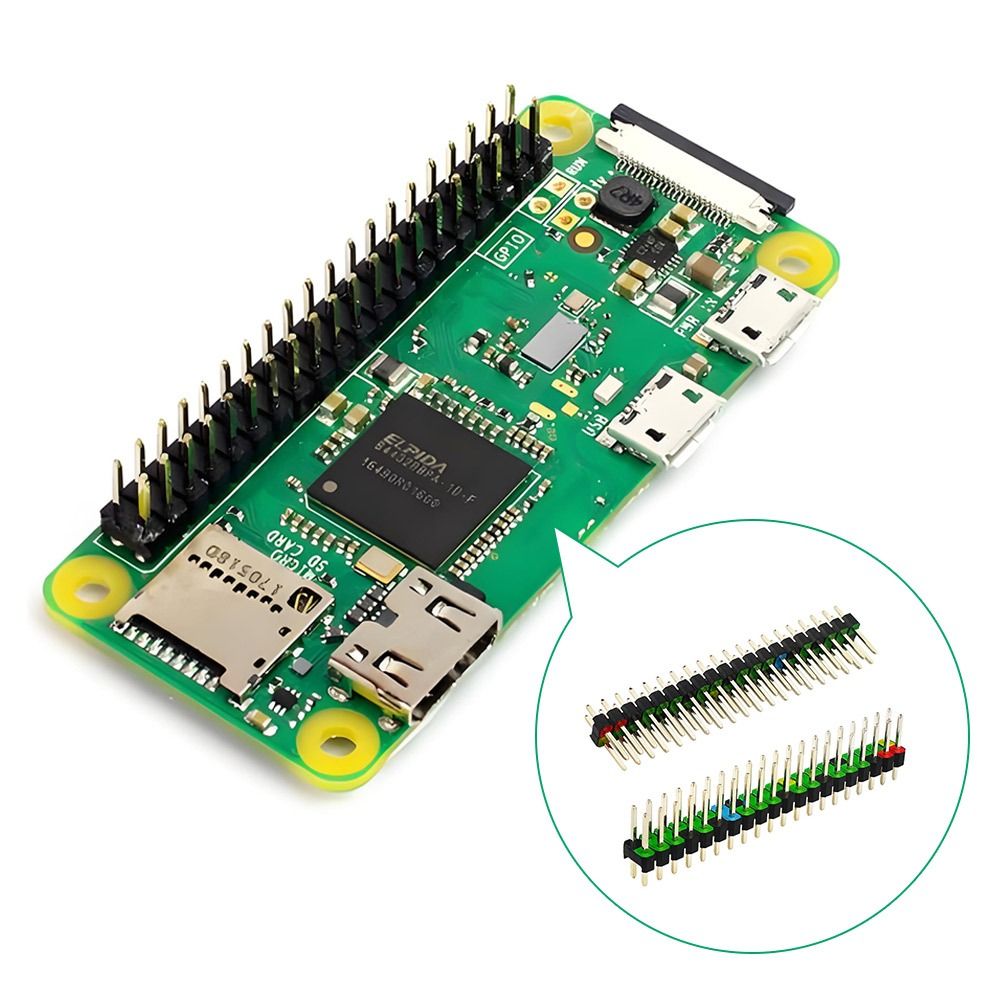 Pi Zero W Board - 2*20pin Papan Pengembangan Header 2.54Mm Jarak
