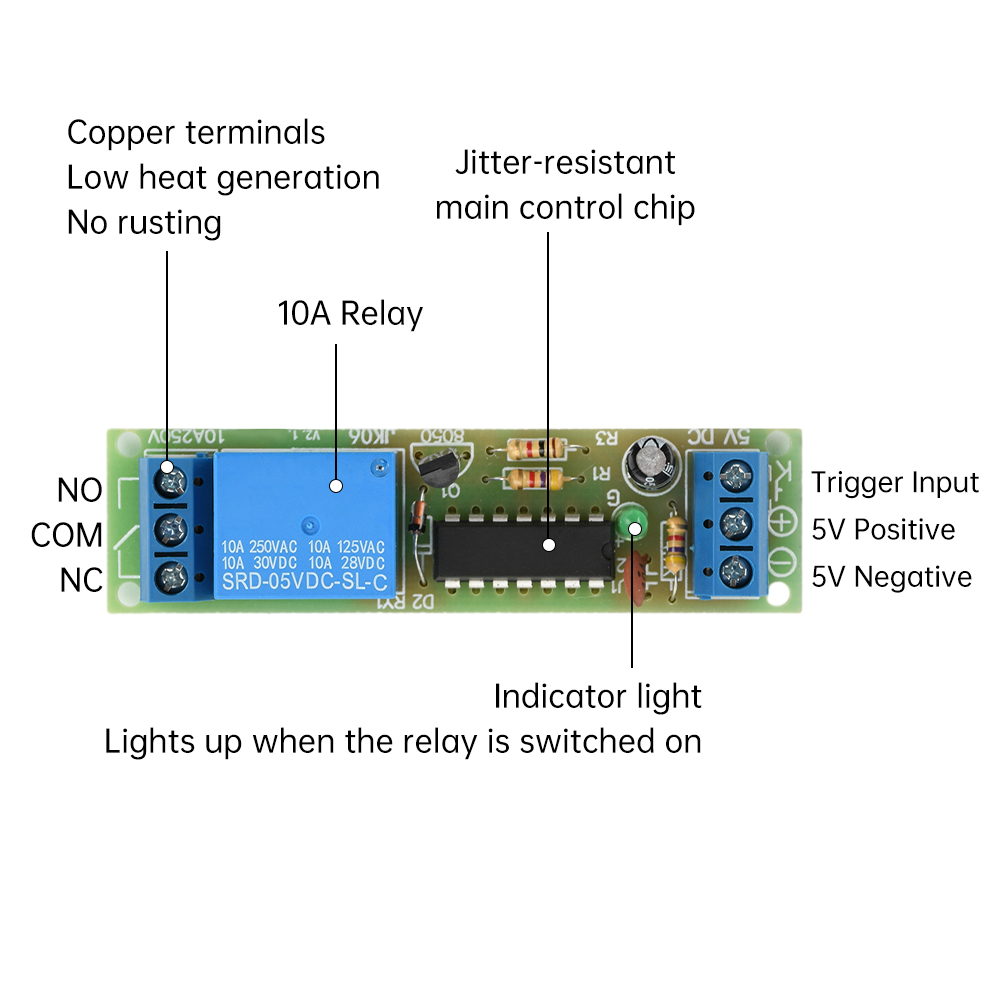DC 5V Modul Relai Kait Flip-Fl - Shelly Relay Module ulasan dan harga