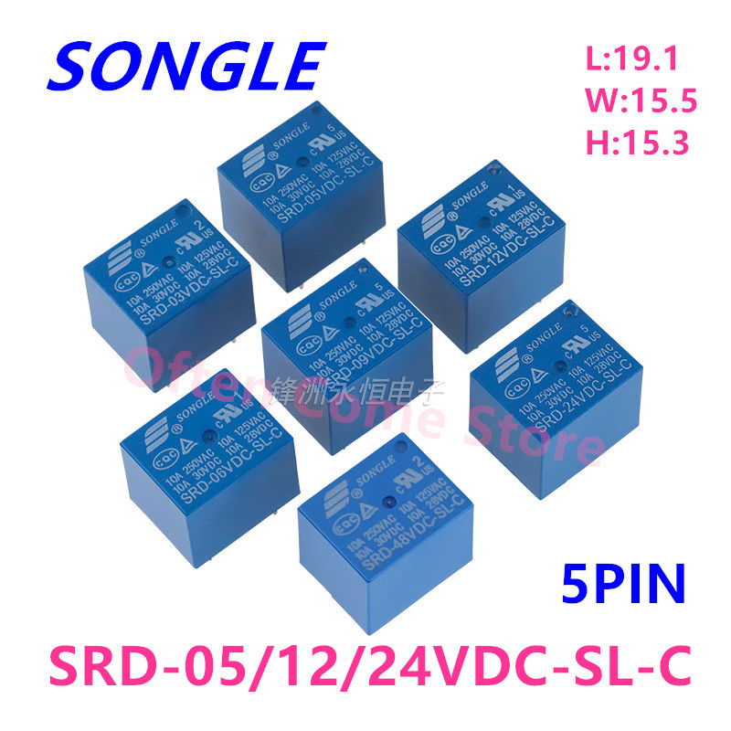 5 buah SRD-12VDC-SL-C SRD-05VD - Shelly Relay Module ulasan dan harga